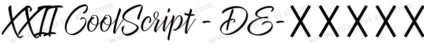 XXII CoolScript - DE字体转换
